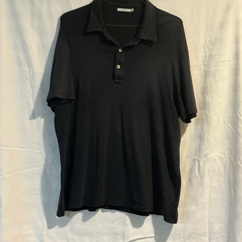 Men's Classic Black Polo Shirt with Collared Neck